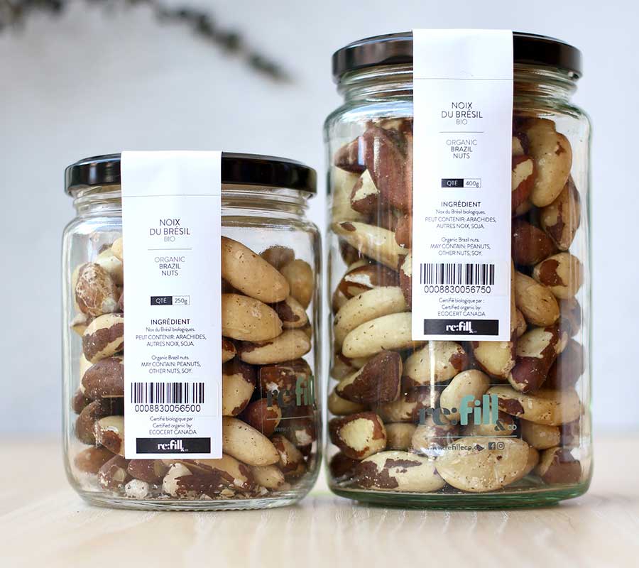 Organic Brazil Nuts Roasted Salted, Bulk Organic Nuts
